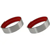 Torribaly 2X Roestvrijstalen Schopplaat, Zelfklevende Schopplaat Basisafdekking, Plintlijst voor Muur, Keukenkast Zilver