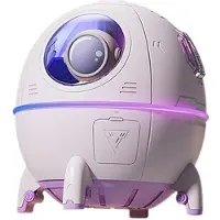 Tlily Portable Astronaut Humidifier with LED Light and Aroma Diffuser - USB Powered for Clean and Hydrated Air Cute