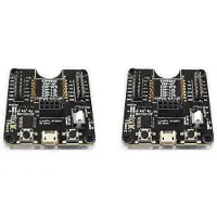ISTOVO 2X ESP8266 Testrek Module Programmeur Ondersteuning ESP-01 01S 12 ESP32-C3-12F Multifunctionele Draagbare Module