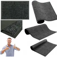 Gockowiak Grijze Binnendeurmat 90x150 cm - Antislip Rubber PVC - Vuil en Vocht