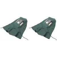 Torribaly 2X Industriële Arbeid Werkbescherming Canvas Zandstralen Capuchon Anti Wind Anti Impact Mild Stralen Polijsthelm