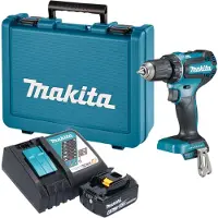 Makita DDF 485 RG1E accuboormachine 18 V 50 Nm borstelloos + 1x accu 6,0 Ah + oplader + koffer