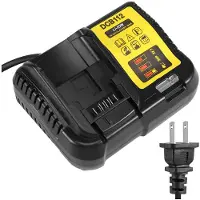 Torribaly Dcb112 Li-Ion Batterijlader voor 10,8V 12V 14,4V 18V Dcb101 Dcb200 Dcb140 Dcb105 Dcb200 US-Stekker Zwart
