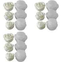 Torribaly 9 STKS Bloem Aromatherapie Kaars Siliconen Mal Rose Handgemaakte Aromatherapie Zeep Uitbreiding Steen Gips Mal Maken Gereedschap