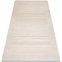 Rugsx FROJE 3614 Lijnen, kader – Scandinavische stijl, met textuur, modern crème / beige 140x190 cm
