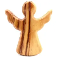 Tlily Engel Olijfhout Doop Gebed Decoratie Houten Ambachten Ornamenten Cadeau, Gespreide Vleugels