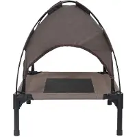 vidaXL Hondenbed Bruin 76 x 62 x 70,5 cm Staal