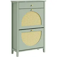 SoBuy Schoenenkast groen 62x25x97 cm MDF