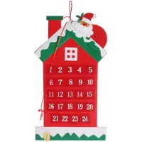 Goliat Adventskalender van vilt, 60 cm - Kerstdecoratie met 24 vakjes