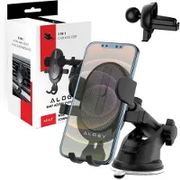 Alogy Universele Grijpbare Autohouder voor Telefoon 6.5" - Zwart