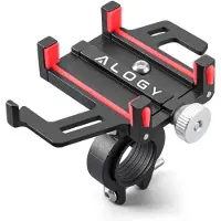 Alogy Merkloos Aluminium Fiets- en Motortelefoonhouder Universeel Verstelbaar