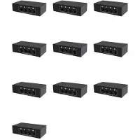 ISTOVO 10X RCA AUX Audio Switcher 4 in 1 Uit Stereo Audio Selector 4X1 3,5 mm Aux L/R RCA Audio Schakelkast Analoge Audio Selector, B