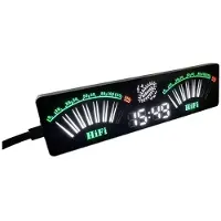 Torribaly Stemgestuurde Muziekwijzer LED-Display met Instelbare Gevoeligheid Spraakgestuurd Muziekspectrum