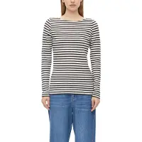 s.Oliver Shirt donkerbruin / wit