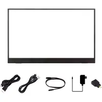 Semoic 15,6 Inch Touchscreen LCD Draagbaar Type-C/MiniHDMI-Compatibel Interface IPS-Scherm voor Raspberry Pi 5, Mobiele Telefoon EU