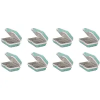 Typecat 8X Zeephouder, Zeepbakje, Zeephouder voor Douche, Reiszeepkist met Deksel voor Sportschool, Reiszeepkist