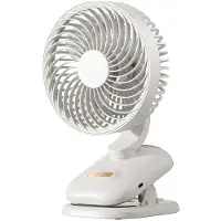 Semoic Clip- Ventilator, Kinderwagen Ventilator 1800mAh Oplaadbare Draagbare Ventilator met 4 Snelheden, 120 Auto Oscillatie Bureauventilator A