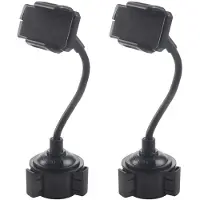 Exogio 2X Universal Car Mount Adjustable Gooseneck Cup Holder Cradle for Cell Phone