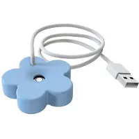 Torribaly Draagbare Luchtbevochtiger met USB-Kabelafdichting Ontwerp Tankloze Luchtbevochtiger Reis Persoonlijke Luchtbevochtiger voor Slaapkamer Blauw
