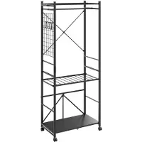 SoBuy Portemanteau sur pied gris foncé 70x38x175 cm