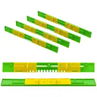 Tlily 6-Pack Bijenkorf Ingangsverkleiner, Bijenkorf Muisbeschermer 8 Frame, 12,5 Inch Plastic Bijenkorf Glijdende Muisbeschermers