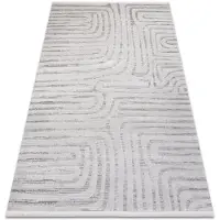 Rugsx FROJE 1774 Lijnen – Scandinavische stijl, met textuur, modern grijs 140x190 cm