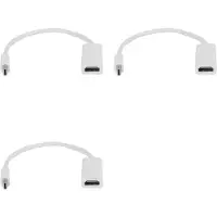 Torribaly 3X NIEUWE Naar -Adapterkabel Display Port DP-Converter voor Hoge Kwaliteit voor voor Pro Air