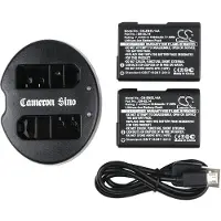 123accu 2 stuks Nikon EN-EL14a accu's inclusief USB lader (7.4 V, 1030 mAh, huismerk)