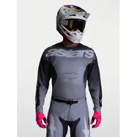 Alpinestars Racer Amber Heren MX Jersey Grijs L Mannen