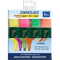 TETIS Markerset 4 Kleuren - Geel, Oranje, Roze, Groen