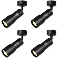 Typecat 4X Verstelbare 10-60 Smalle Stralingshoek 3000k Plafondspot 7W Zoombare Spot met Zoomfunctie