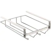 Typecat Verstelbare Wijnglasorganizer, Hangend Metalen Wijnglasrek, Wijnglashouder Onder Kast, Zonder Boren voor Bar 23 cm