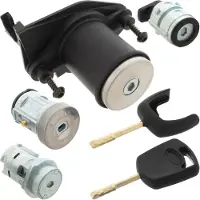 M MODECAR Set van 4 stuks voor het contactslot, de deursloten, de achterklep en de tankdop van de Ford Fiesta V MK6 01-08 (2001-2008).