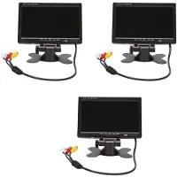 Jojomino 3X 12V-24V 7 Inch TFT LCD Color HD Monitor for Car CCTV Reverse Rear View Backup Camera Automotive Electronic