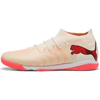 Puma FUTURE 9 MATCH IT uniseks voetbalschoenen, Rood/Wit/Bruin, Maat 38