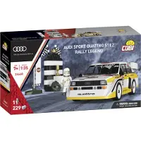 COBI Modelbouwpakket Audi Quattro Sport Rally Legende, wit/geel, schaal 1:35
