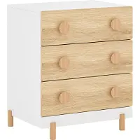 En.casa Kindercommode Vaarentaa met 3 lades 55x41x66 cm eikenkleurig []