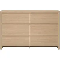 En.casa Ladekast Takranmaa commode met 6 lades 77x120x39 cm eikenkleurig []