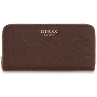GUESS portemonnee Danielle SLG Zip Around Wallet Brown donkerbruin
