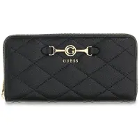 GUESS portemonnee Frances SLG Large Zip Around Wallet Black zwart