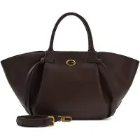GUESS schoudertas handtas Allegra Girlfriend Satchel Brown donkerbruin