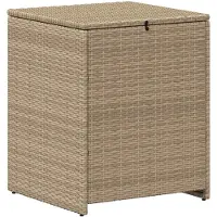 vidaXL Bankstel 6 st 4-zits Beige en Lichtgrijs Poly Rattan en Staal