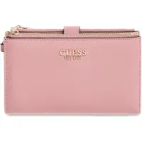 GUESS portemonnee Amorette SLG Double Zip Organizer Rosewood roze