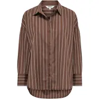ONLY Blouse 'ONLOREGON ALVA' chocoladebruin / wit