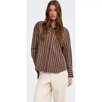 ONLY Blouse 'ONLOREGON ALVA' chocoladebruin / wit