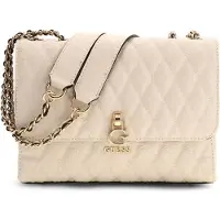 GUESS schoudertas Tamara Convertible Crossbody Flap Bone crème