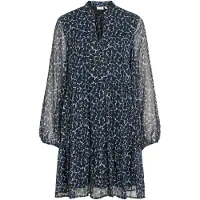 Vila Jurk 'VIFalia' blauw / opaal / pastelgroen / zwart