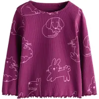 Next Shirt sering / roodviolet