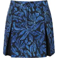 Ulla Popken - Dames - 2-in-1-skort koralen LSF 50+ rok/short - Zwart - Maat 50
