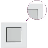 vidaXL Kelderraam RISOR 30 x 30 cm PVC en Glas